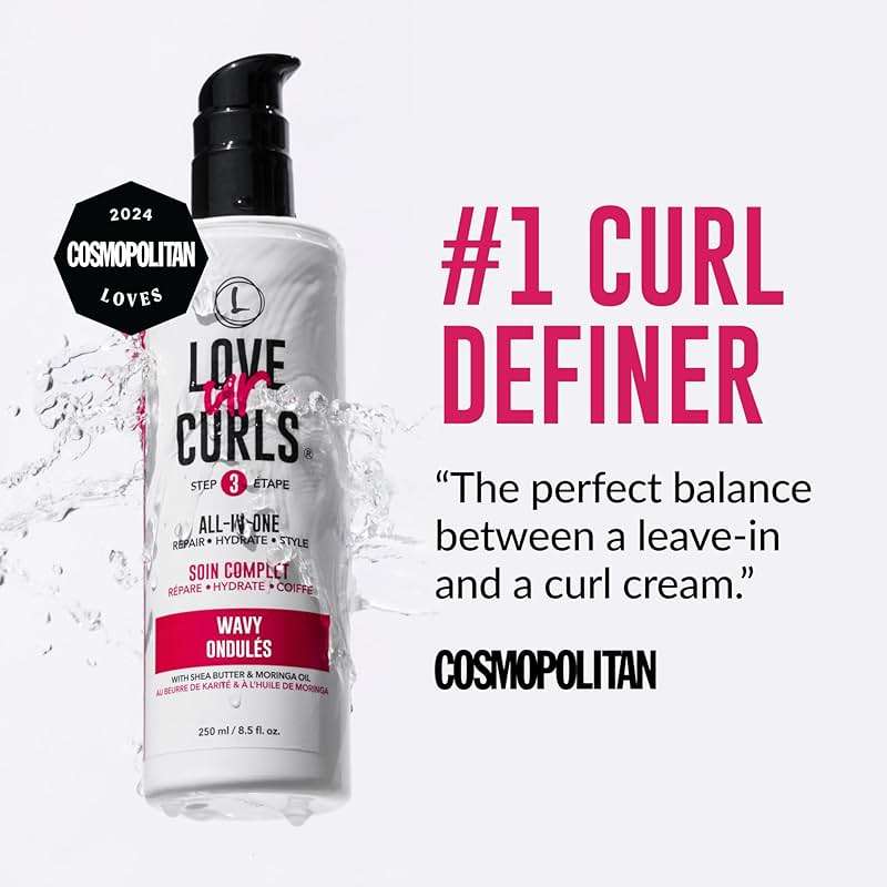 Love Ur Curls - Shampoo & Conditioner Set with All in One Curl Cream Styler for Wavy Hair, 3 Step System for Repair and Moisturizing - Image 9