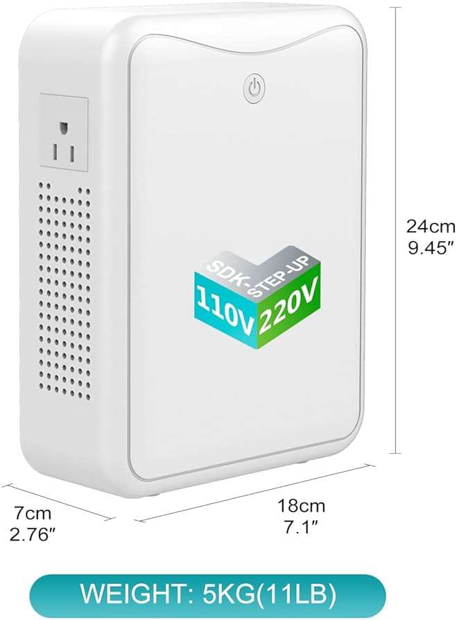 220v to 110v Step Down Transformer 1000W Power Voltage Converters, No Noise, Suit for Coffee Machines, Rice Cookers and Other Kitchen Appliances，Using US and Japan Appliance in Asia or Europe - Image 3
