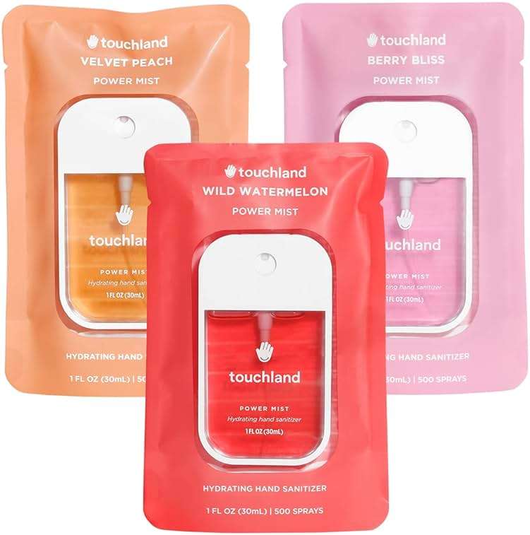 Touchland Hand Sanitizer Spray, Juicy Trio - 3 x 1 FL OZ - Image 1