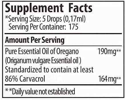 Zane Hellas 190 mg Oregano Oil-164 mg Carvacrol per Serving-4 Drops Daily. 100% Greek Undiluted Oil of Oregano. 86%-90% Min Carvacrol. Probably The Best Oregano Oil in The World. 1 fl. oz.- 30ml - Image 7