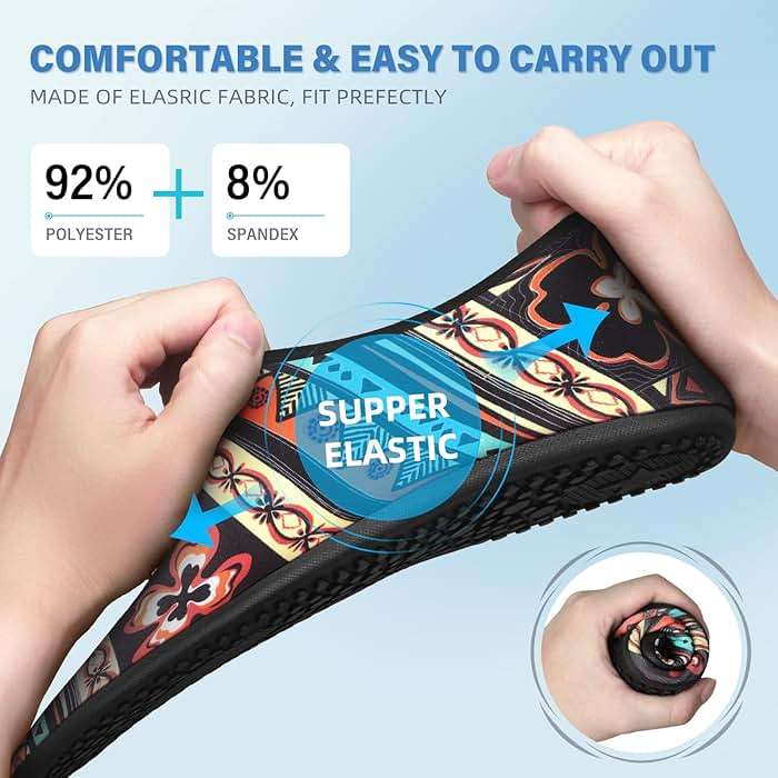 Water Shoes for Women Men Quick-Dry Aqua Socks Swim Beach Outfits Barefoot Yoga Exercise Wear Sport Accessories Pool Camping Must Haves River Hiking Adult Youth Size - Image 3