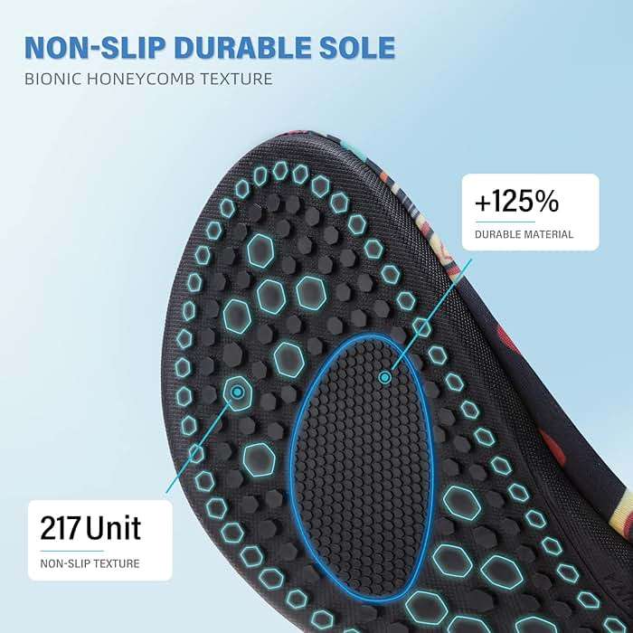 Water Shoes for Women Men Quick-Dry Aqua Socks Swim Beach Outfits Barefoot Yoga Exercise Wear Sport Accessories Pool Camping Must Haves River Hiking Adult Youth Size - Image 4