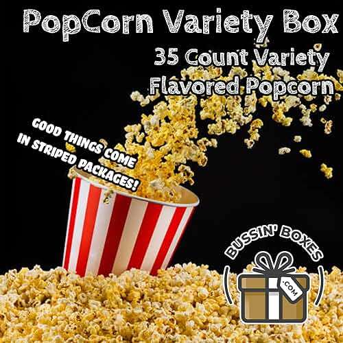Popcorn Variety Pack – Popcorn Snack Pack with Individually Wrapped Bags – Bulk Snack Box for Adults, Kids, Office, and School – 35 Count Assembled by Bussin Boxes - Image 3