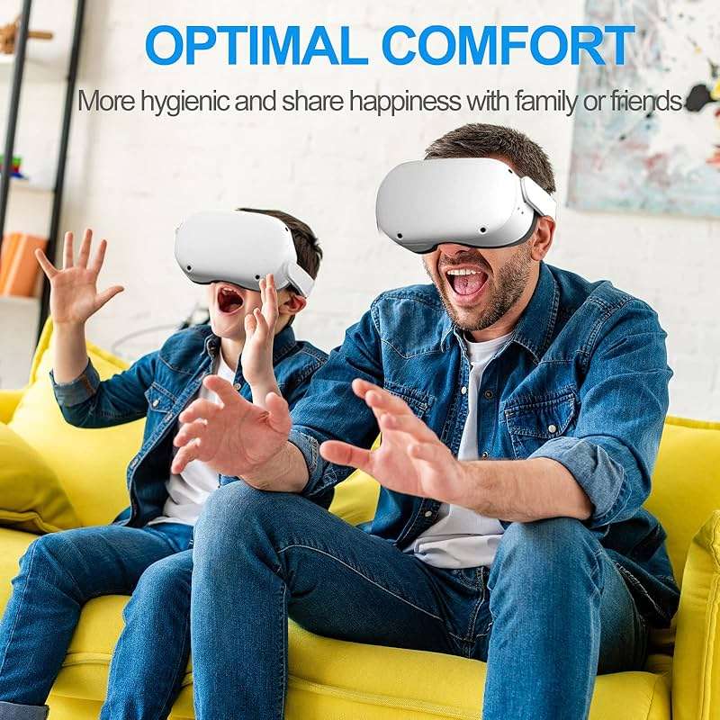 SUPERUS Facial Interface & Face Cover Pad for Oculus Quest 2, Sweat-Proof PU Foam Cushion - VR Accessories for Meta Quest 2, Compatible with Oculus Quest 2 Original Spacer - Image 7