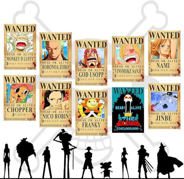 TYZZHOA 25PCS Anime [OP] Wanted Posters 30×21cm, New Bounty Edition, Straw Hat Pirates Crew Nika Luffy 3 Billion, Zoro, Sanji, [OP] Anime Gifts(Retro) - Image 2