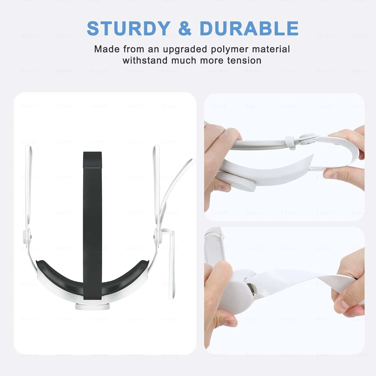 SUPERUS Head Strap for Meta Quest 2 VR - Elite Strap Replacement with Adjustable Hinge - Enhanced Comfort, Reduces Head Pressure - VR Accessories for Quest 2 - Image 3
