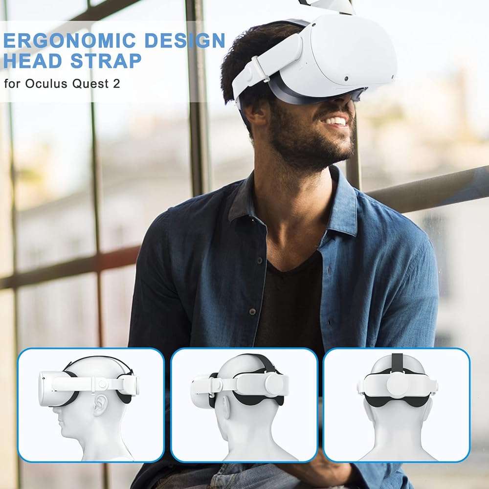SUPERUS Head Strap for Meta Quest 2 VR - Elite Strap Replacement with Adjustable Hinge - Enhanced Comfort, Reduces Head Pressure - VR Accessories for Quest 2 - Image 7