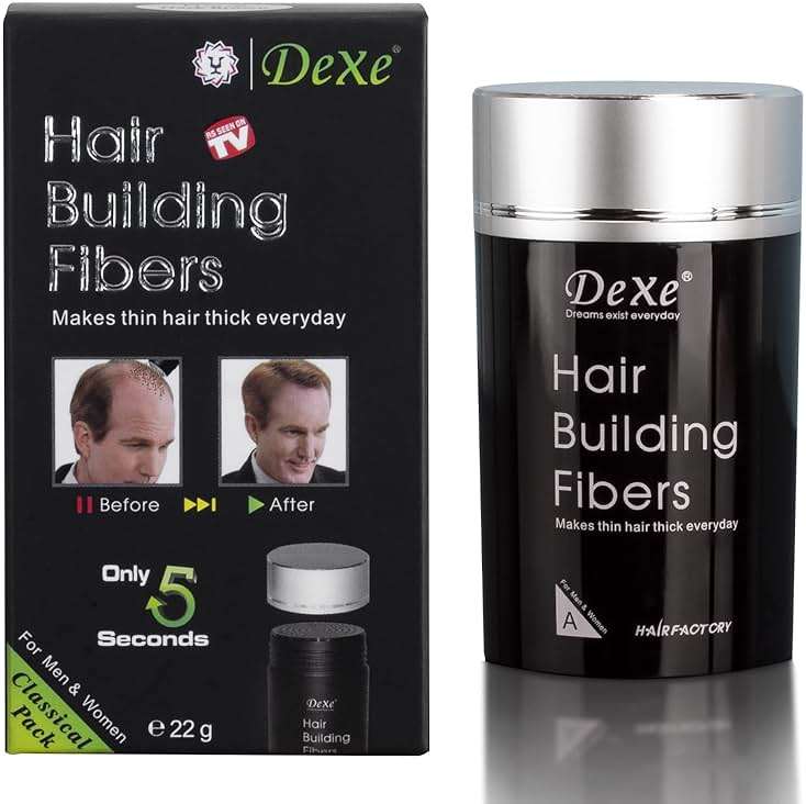 ANMAS RUCCI Dark Brown Colored Hair Building Fibers - Instantly Thicken Thinning Hair for Men and Women - Image 1