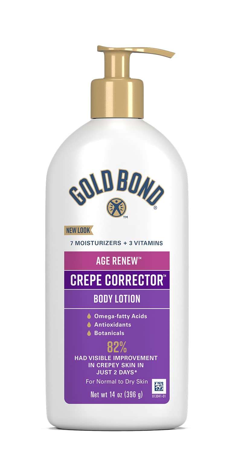 Gold Bond Age Renew Crepe Corrector Body Lotion, Replenishing & Smoothing Formula, Gold Bond Crepe Corrector Body Lotion, 14 oz - Image 1