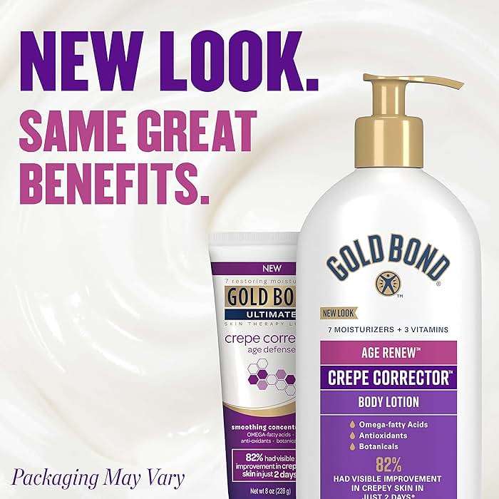 Gold Bond Age Renew Crepe Corrector Body Lotion, Replenishing & Smoothing Formula, Gold Bond Crepe Corrector Body Lotion, 14 oz - Image 5