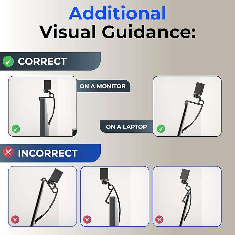 HumanCentric Video Conference Lighting - Webcam Light for Streaming, LED Monitor and Laptop Light for Video Conferencing, Zoom Lighting for Computer, Replace Ring Light for Zoom Meeting, Double Kit - Image 9