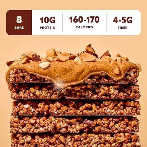 Mezcla Puff-Crispy Plant Based Protein Bars - Variety Pack - Healthy Snacks for Adults & Kids - Granola Bars for School, Travel, & Office Snacks - Gluten Free, Vegan, Non GMO, 10g Protein - 8 Count - Image 5