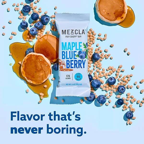 Mezcla Puff-Crispy Plant Based Protein Bars - Variety Pack - Healthy Snacks for Adults & Kids - Granola Bars for School, Travel, & Office Snacks - Gluten Free, Vegan, Non GMO, 10g Protein - 8 Count - Image 6