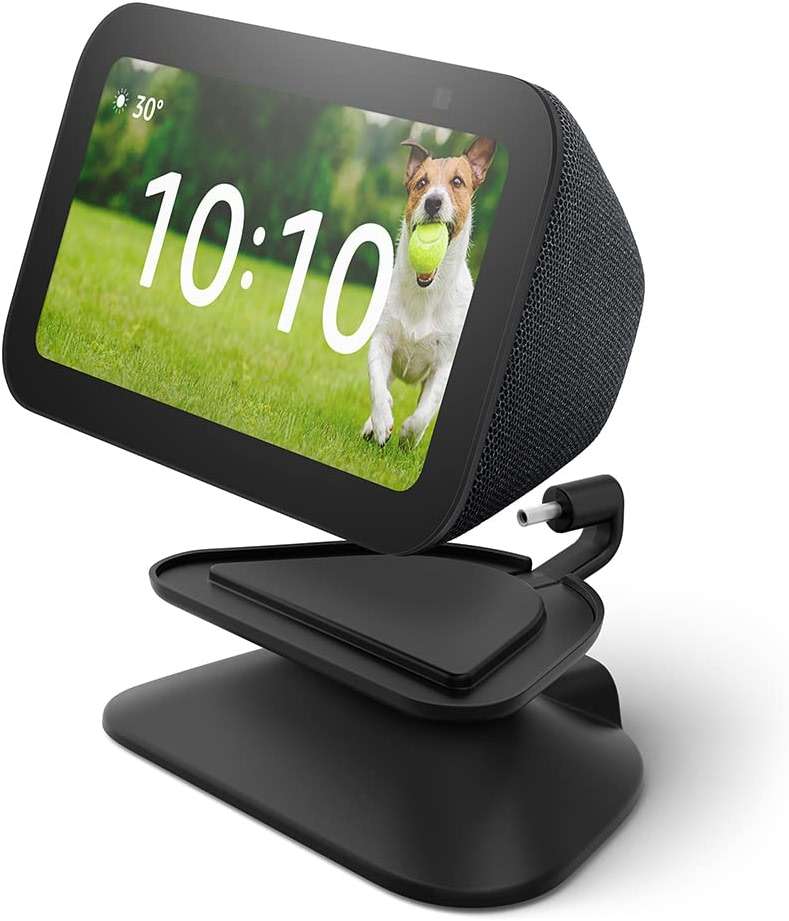 Echo Show 5 (3rd Gen) Adjustable Stand with USB-C Charging Port | Charcoal - Image 7