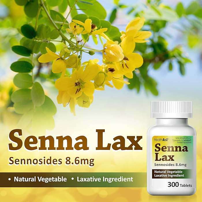 HealthA2Z® Senna Laxative | 300 Count | Sennosides 8.6mg | Natural Vegetable | Laxative Ingredients | Overnight Relief | Bowel Movement | Relief from Constipation - Image 5