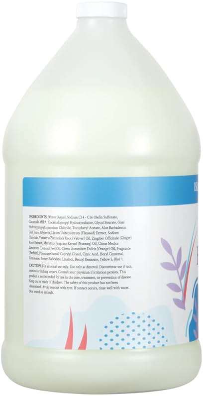 Ginger Lily Farms Botanicals All-Purpose Liquid Hand Soap Refill, Island Tranquility, 100% Vegan & Cruelty-Free, Green Tea Lemongrass Scent, 1 Gallon (128 fl oz) - Image 3