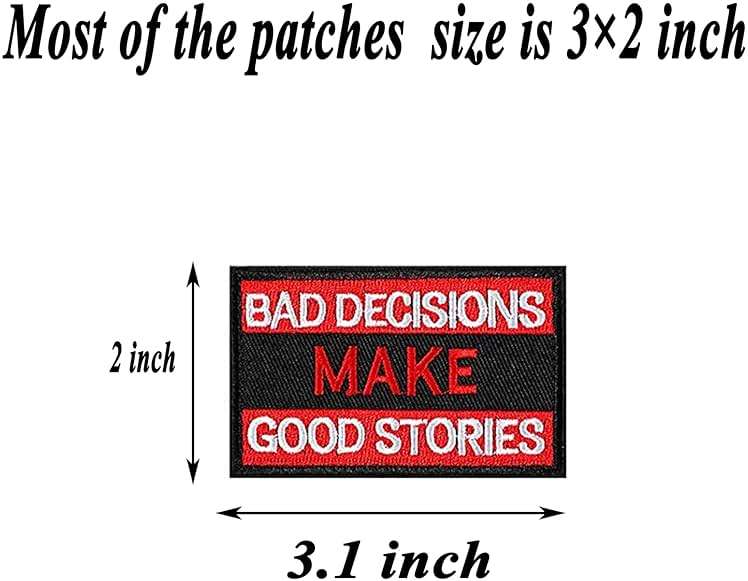 Harsgs 20 Pieces Random Tactical Morale Patch Bundle, Full Embroidery Loop and Hook Patches Set for Caps, Bags, Backpacks, Vest, Military Uniforms,Tactical Gears Etc - Image 2
