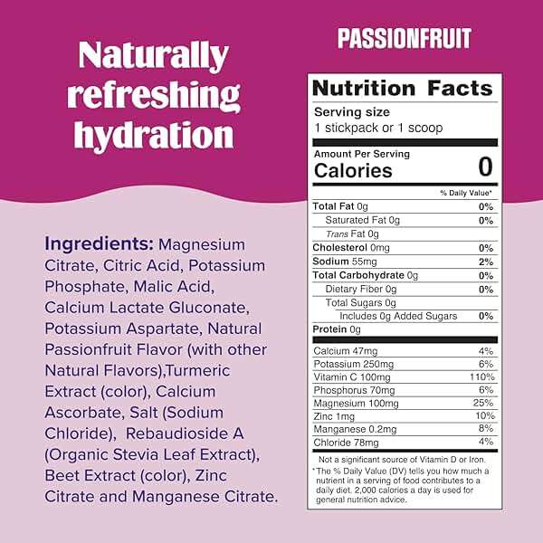 Ultima Replenisher Daily Electrolyte Powder Drink Mix – Sugar Free – Passionfruit, 90 Servings – Hydration Powder with 6 Key Electrolytes and Trace Minerals – Keto Friendly, Non-GMO - Image 2