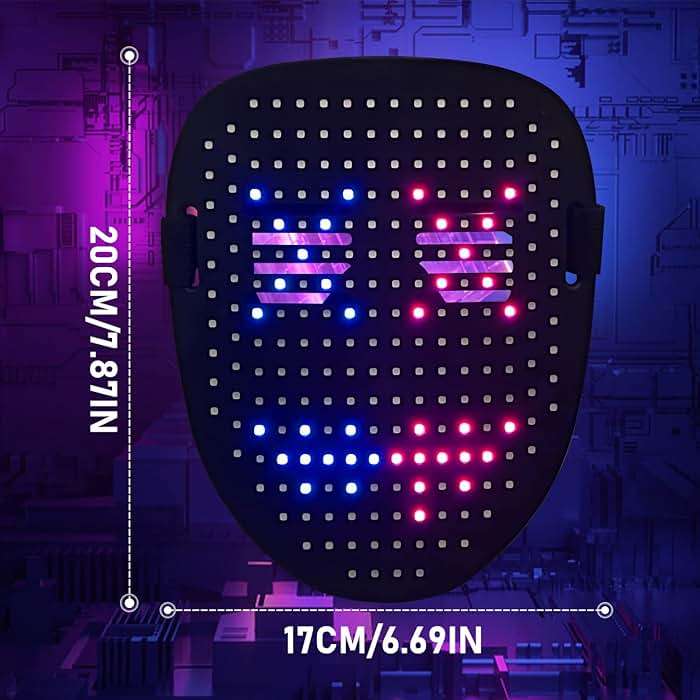 Depointer Life LED Mask Light up Masks With Gesture Sensing,Teen Boys Gifts Perfect Gifts for Halloween Christmas Birthday - Image 5