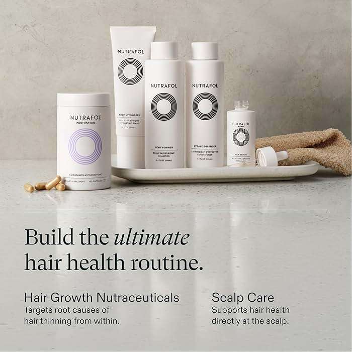 Nutrafol Postpartum Hair Growth Supplements, Clinically Tested for Visibly Thicker Hair and Less Shedding, Breastfeeding-friendly - Image 9