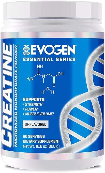 Evogen Creatine Monohydrate Powder - Micronized Creatine for Women & Men | Pure Creatine Powder Supplement for Strength, Power & Recovery | Unflavored | 60 Servings - Image 1