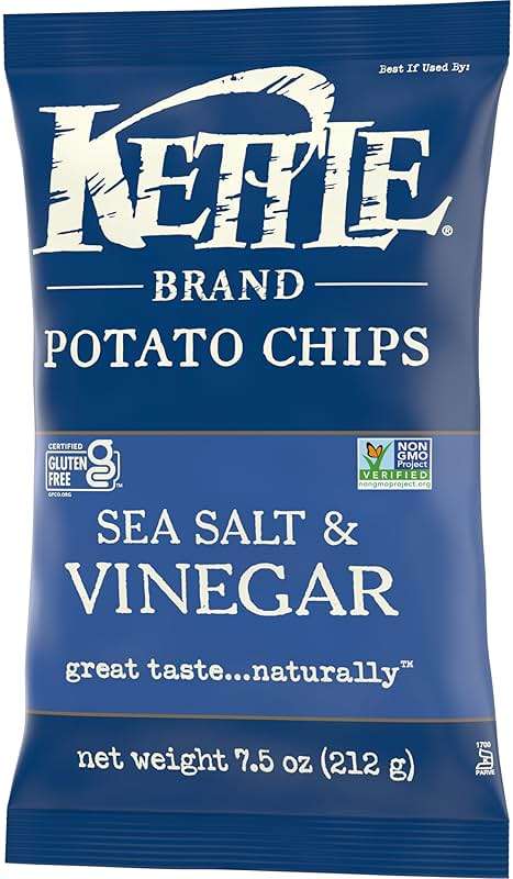 Kettle Foods Sea Salt & Vinegar Potato Chips, 7.5 OZ - Image 8