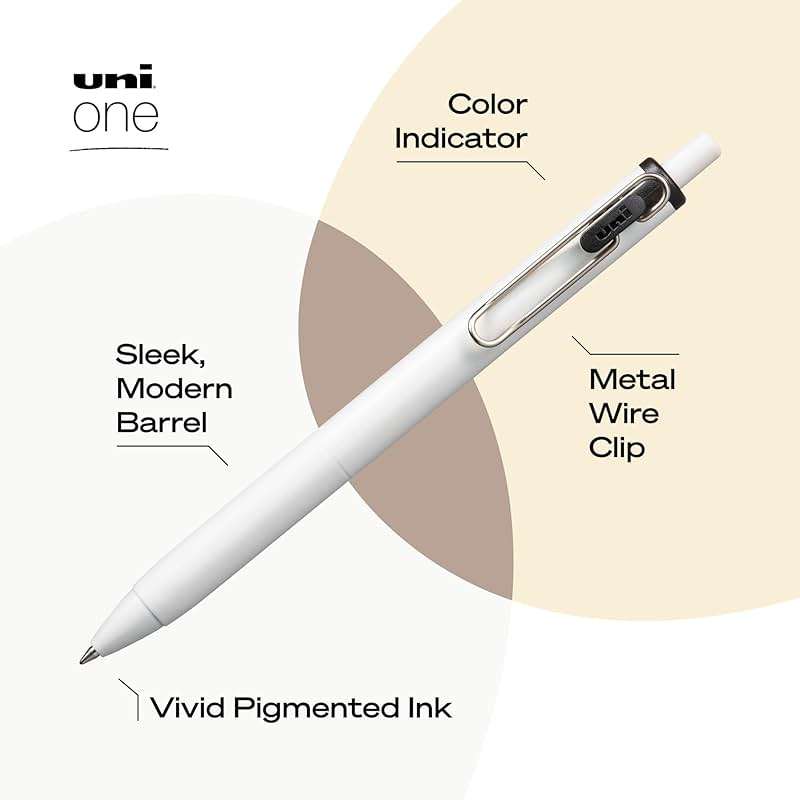 Uniball One Gel Pen 12 Pack; 0.38mm Ultra Micro Black Pens; Gel Ink Pens | Office Supplies Sold by Uniball are Pens; Ballpoint Pen; Colored Pens; Gel Pens; Fine Point; Smooth Writing Pens - Image 3
