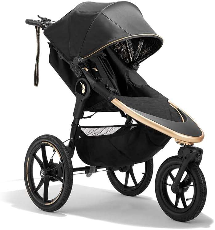 Baby Jogger® Summit X3 3-Wheel Jogging Stroller with Hand Brake One-Hand Compact Fold & All-Wheel Suspension, City Royalty - Image 1
