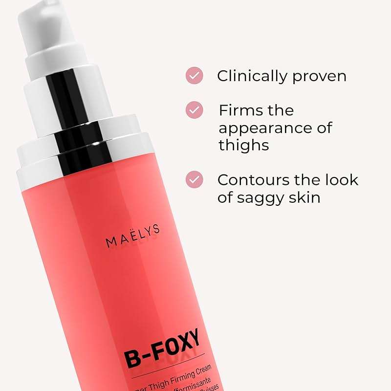 MAËLYS B-FOXY Inner Thigh Firming Cream - Skin Tightening and Firming for Women - With Nourishing Coconut Oil, Microalgae & Tapioca Starch - Body Cream for Smooth, Even, and Toned Legs (3.38 Fl Oz) - Image 2