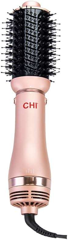 CHI Volumizer 4-in-1 Blowout Brush, Hair Dryer for Smooth, Silky & Shiny Hair, Four Interchangeable Attachments for Versatile Styling, Rose Gold - Image 2