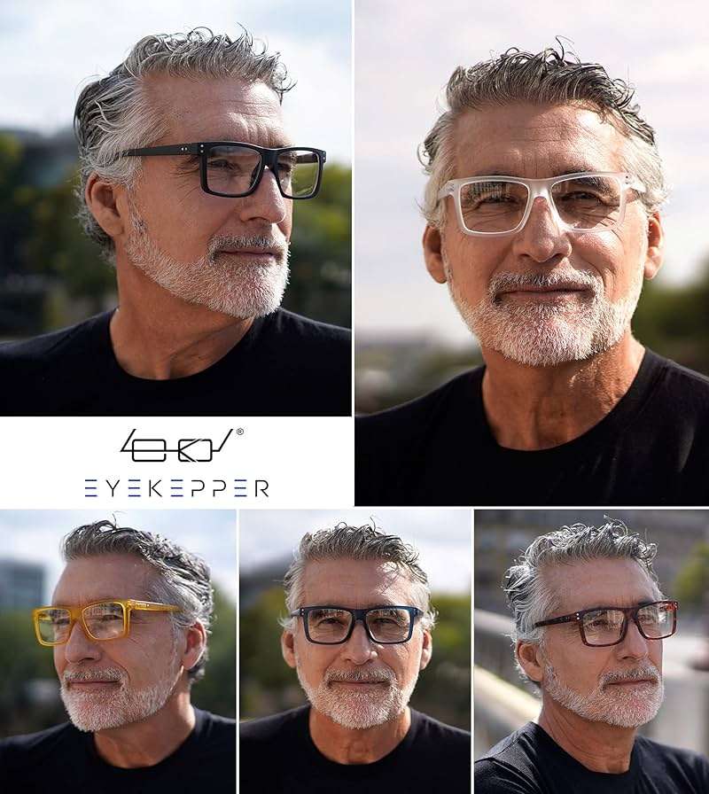Eyekepper 5-Pack Oversized Square Reading Glasses +2.00 Men Women | Large Frame Reading Glasses in Fun Colors, Clear Lens Ideal for Daily Reading, Durable Readers with Spring Hinges for Comfort - Image 2