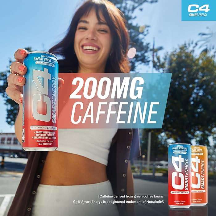C4 Energy & Smart Energy Drinks Variety Pack, Sugar Free Pre Workout Performance Drink With No Artificial Colors or Dyes, Zero Calorie, Coffee Substitute or Alternative, 4 Flavor Variety 12 Pack - Image 5