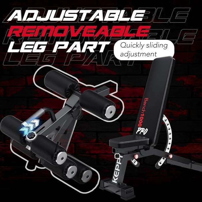 Adjustable Weight Bench, Commercial Grade 1200LB Workout Bench Press Set for Home Gym Strength Training Exercise, Incline Bench with 12+3 Adjustable Backrest&Seat Positions for Full Body Fitness - Image 4