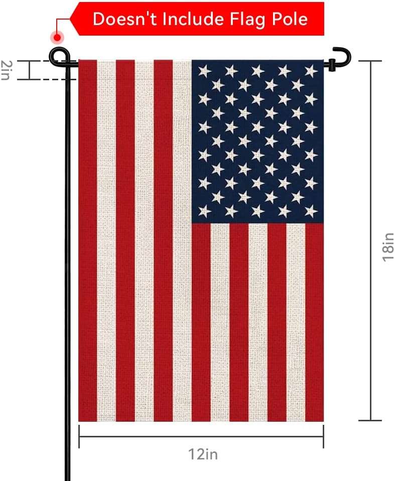American Flag USA Flag, Small American Garden Flags for Yard Patio Porch Independence Day Patriotic Festival Outdoor Decorations - Image 3