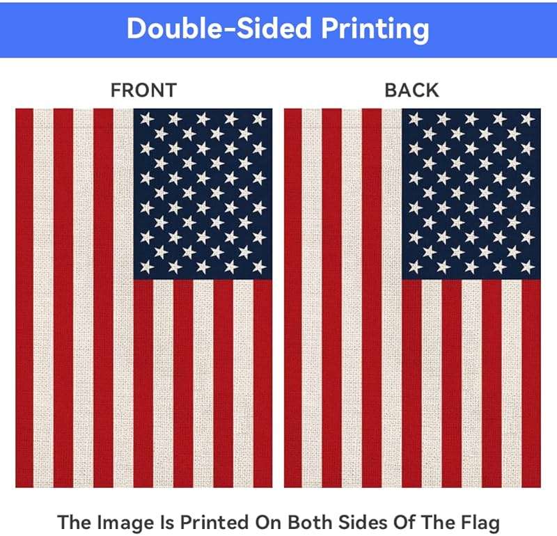 American Flag USA Flag, Small American Garden Flags for Yard Patio Porch Independence Day Patriotic Festival Outdoor Decorations - Image 4