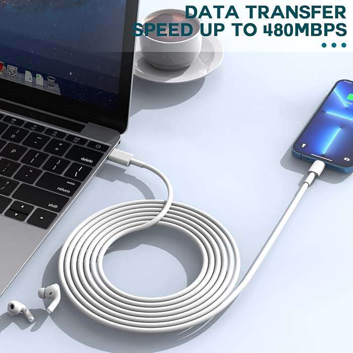 Fast Charger iPhone,iPhone Charger Fast Charging 2Pack USB C Wall Charger Block Fast i Phone Chargers 6FT Type-C USB C to Lightning Cable Cord for iPhone14/14Plus/13/12/11 Pro Max,Mini,8,iPad/AirPods - Image 3