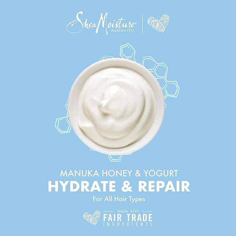 Shea Moisture Leave-In Conditioner, Multi-Action Spray 2-Pack, Manuka Honey & Yogurt Hydrate & Repair for Dry, Damaged Hair, 8 Oz Ea - Image 7