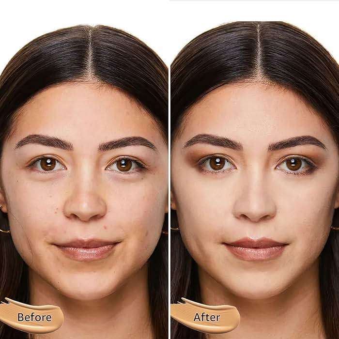 Cushion Foundation Concealer for Older Women, Face Makeup Powder Foundation for Mature Skin, CC Cream Tattoo Cover up Easily Create A Lightweight Natural-looking Base, Natural Color - Image 2