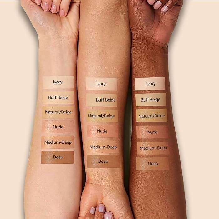 Cushion Foundation Concealer for Older Women, Face Makeup Powder Foundation for Mature Skin, CC Cream Tattoo Cover up Easily Create A Lightweight Natural-looking Base, Natural Color - Image 5