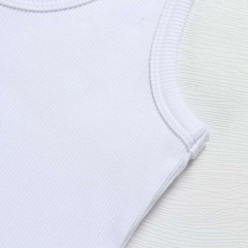 Artfish Women's Scoop Neck Sleeveless Knit Ribbed Fitted Casual Crop Tank Top - Image 3