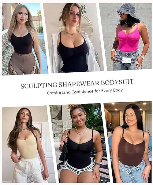 FeelinGirl Shapewear Bodysuit Tummy Control Body Shaper for Women Seamless Waist Snatching Shaper - Image 2