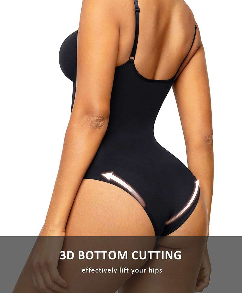 FeelinGirl Shapewear Bodysuit Tummy Control Body Shaper for Women Seamless Waist Snatching Shaper - Image 3