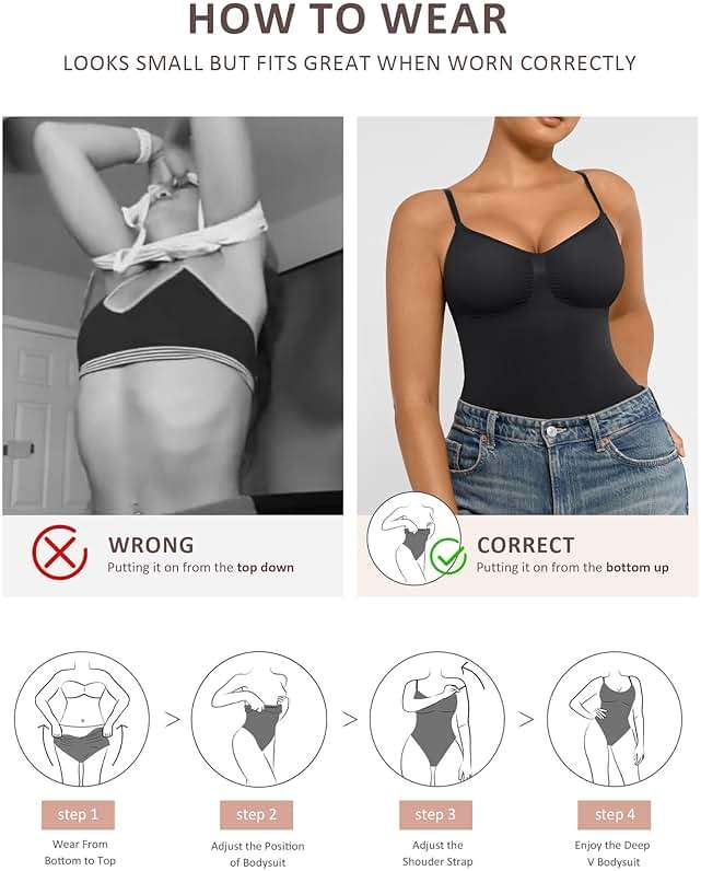 FeelinGirl Shapewear Bodysuit Tummy Control Body Shaper for Women Seamless Waist Snatching Shaper - Image 5