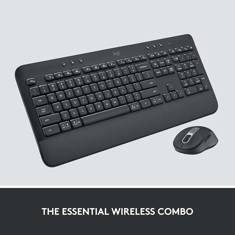 Logitech Signature MK650 Combo for Business, Wireless Mouse and Keyboard, Logi Bolt, Bluetooth, SmartWheel, Globally Certified, Windows/Mac/Chrome/Linux - Graphite - Image 7