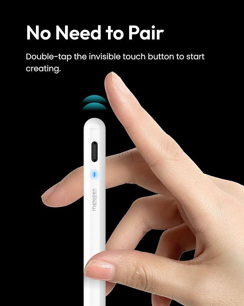 Metapen A8 iPad Pencil for Apple iPad 2018-2026, 4Min Fast Charge,Magnetic Attachment Stylus Pen for iPad 11/10/9/8/7/6th Gen, iPad Accessories for Pro 12.9/11/13-inch M4, Air 3/4/5/M2/M3, Mini 5/6th - Image 6