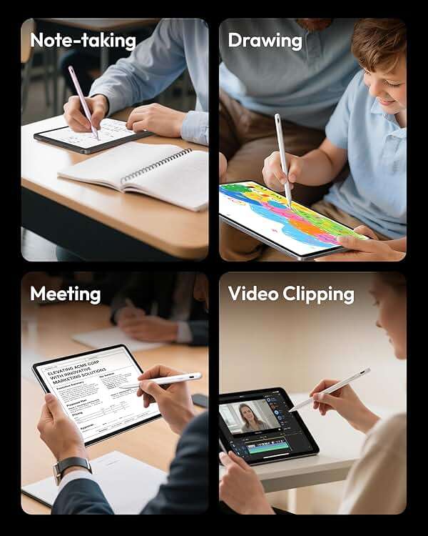 Metapen A8 iPad Pencil for Apple iPad 2018-2026, 4Min Fast Charge,Magnetic Attachment Stylus Pen for iPad 11/10/9/8/7/6th Gen, iPad Accessories for Pro 12.9/11/13-inch M4, Air 3/4/5/M2/M3, Mini 5/6th - Image 9