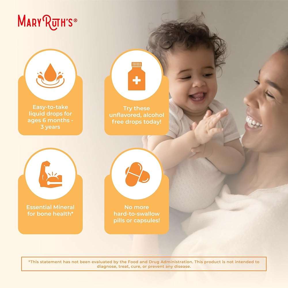 MARYRUTH'S USDA Organic Vitamin D Drops | Vitamin D3 Liquid | Sugar Free | Liquid Vitamin D Drops Immune Support for Infants & Toddlers | VIT D3 | Gluten Free | Non-GMO | 90-150 Servings - Image 4