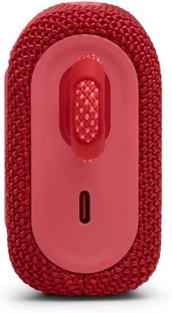 JBL GO 3 Waterproof Ultra Portable Bluetooth Speaker Bundle with Megen Hardshell Case (Red) - Image 4
