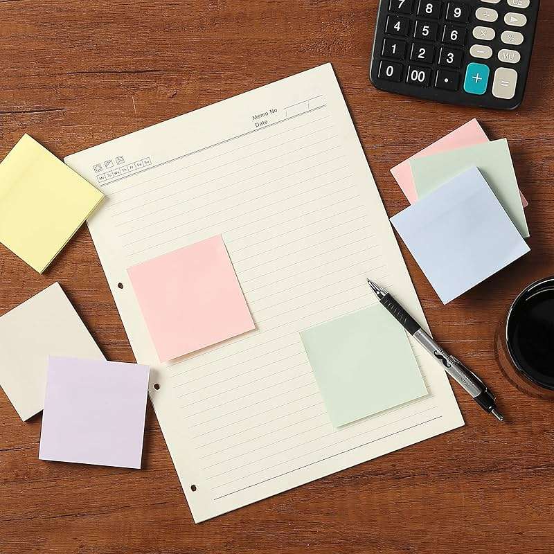 Mr. Pen- Sticky Notes, 3"x3", 12 Pads, 720 Sheets, Morandi Colors, Sticky Notes Bulk, Self-Stick Note Pads, Perfect for Office, School, Home, Study & Organization - Image 2