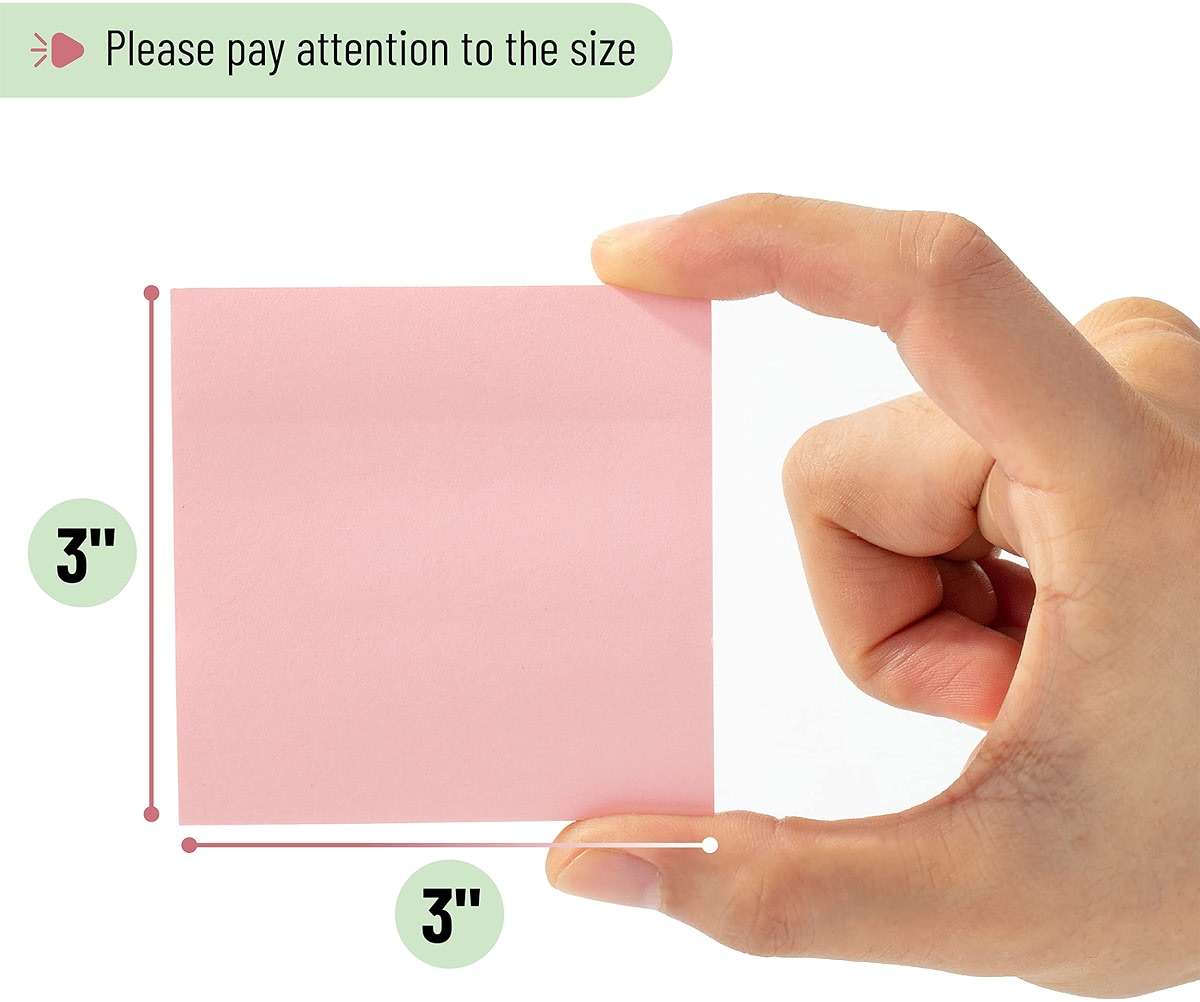 Mr. Pen- Sticky Notes, 3"x3", 12 Pads, 720 Sheets, Morandi Colors, Sticky Notes Bulk, Self-Stick Note Pads, Perfect for Office, School, Home, Study & Organization - Image 3